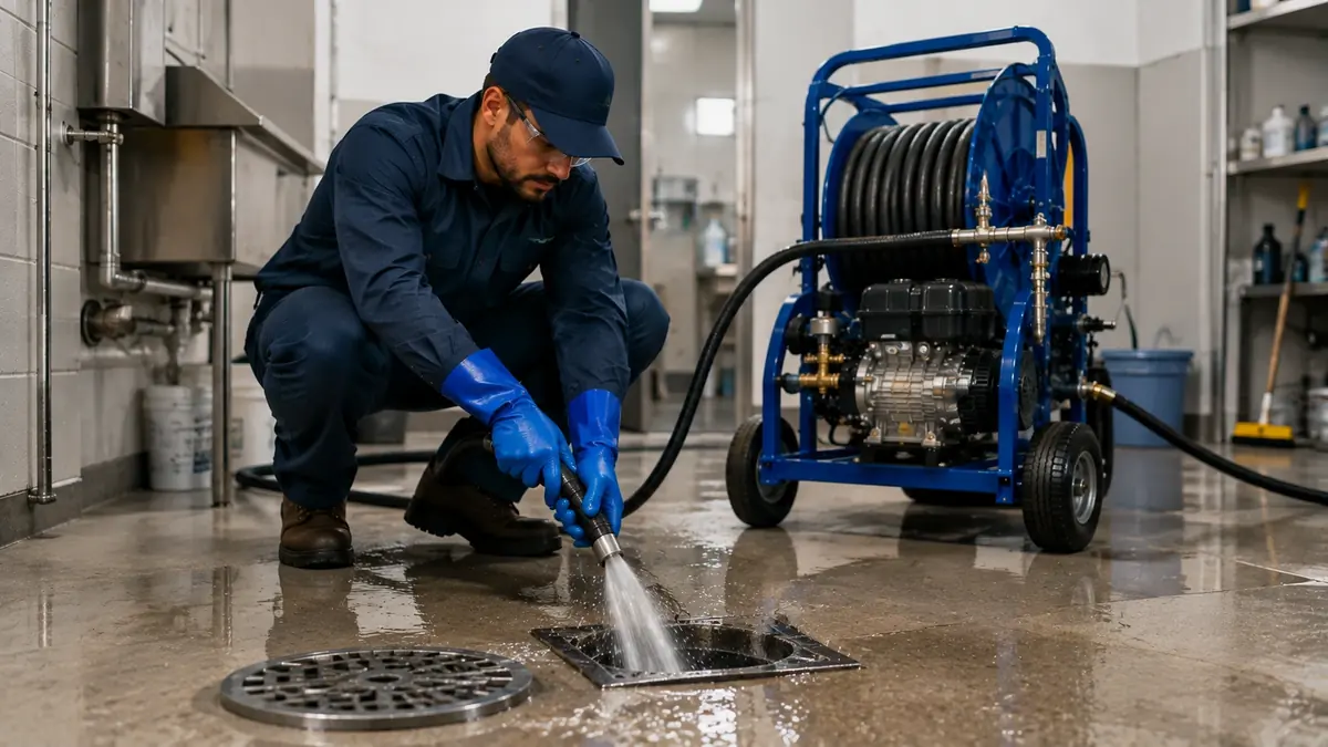 Floor Drain Hydro Jet Cleaning in Hawaiian Gardens