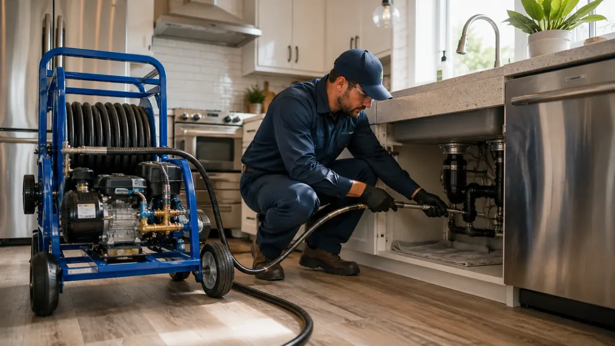 Kitchen Drain Hydro Jetting in Hawaiian Gardens