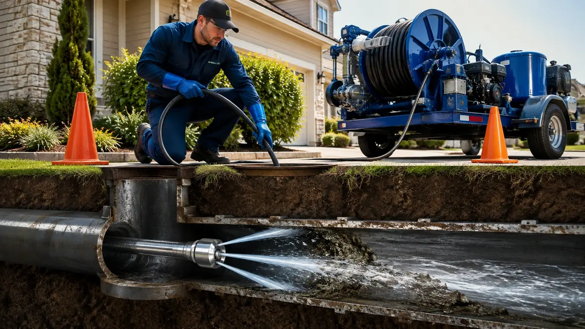 Main Sewer Line Hydro Jet Cleaning in Hawaiian Gardens