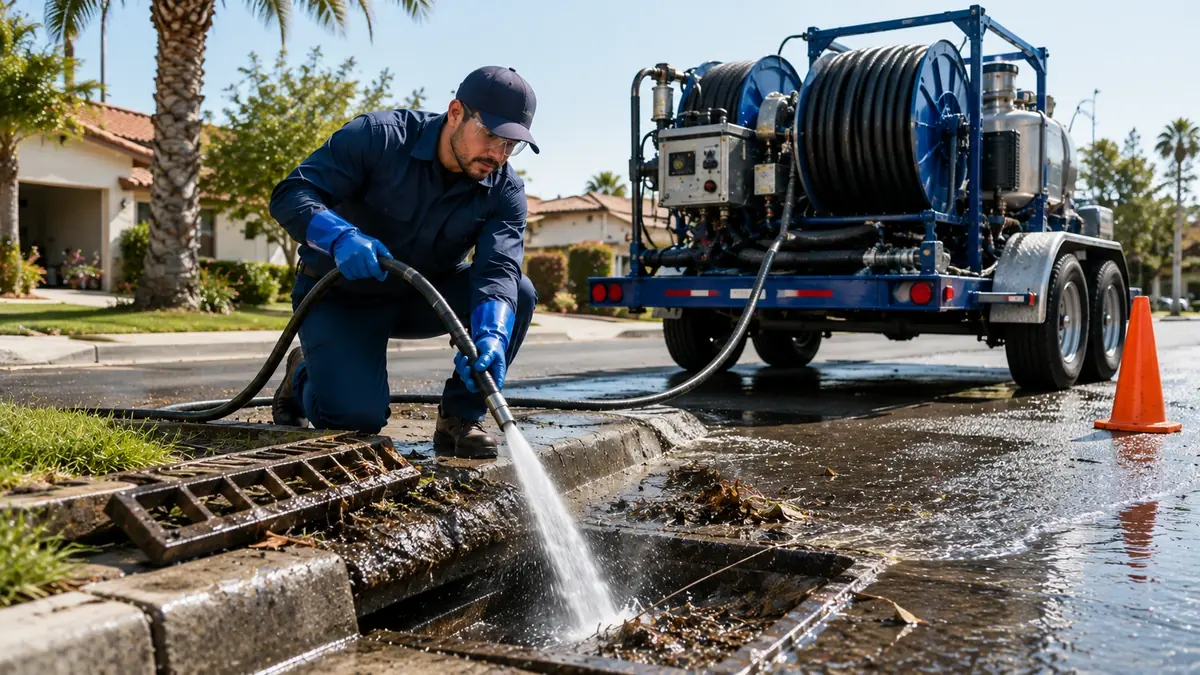 Storm Drain Hydro Jet Cleaning in Hawaiian Gardens